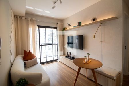 Sala de apartamento à venda com 1 quarto, 31m² em Jardim das Acacias, São Paulo