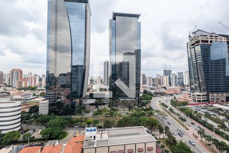 Vista da varanda de apartamento para alugar com 1 quarto, 52m² em Santo Amaro, São Paulo