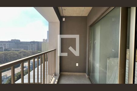Varanda do Studio de kitnet/studio para alugar com 1 quarto, 38m² em Cerqueira César, São Paulo