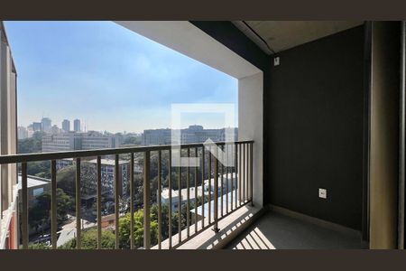 Varanda do Studio de kitnet/studio para alugar com 1 quarto, 38m² em Cerqueira César, São Paulo