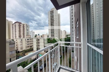 Varanda da Sala de apartamento para alugar com 1 quarto, 36m² em Jardim Taquaral, São Paulo