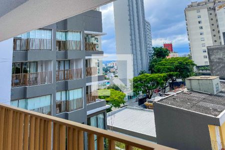 Studio para alugar com 26m², 1 quarto e sem vagaVaranda