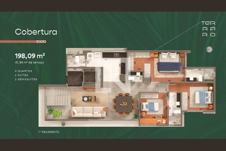 Apartamento à venda com 4 quartos, 198m² em Santo Antônio, Belo Horizonte