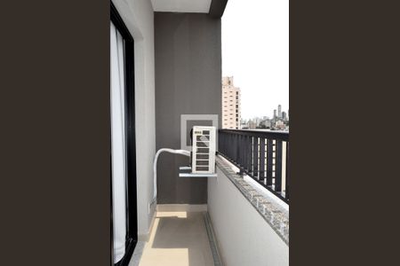 Varanda de kitnet/studio para alugar com 1 quarto, 25m² em Pinheiros, São Paulo