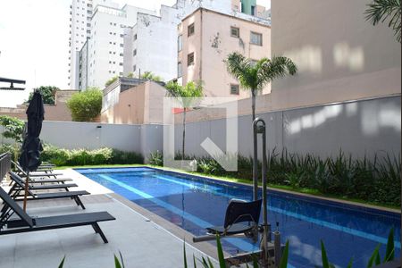 Studio para alugar com 25m², 1 quarto e sem vagaPiscina