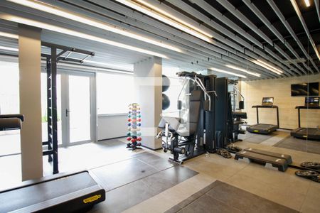 Studio para alugar com 25m², 1 quarto e sem vaga Studio para alugar com 25m², 1 quarto e sem vagaÁrea Comum - Academia