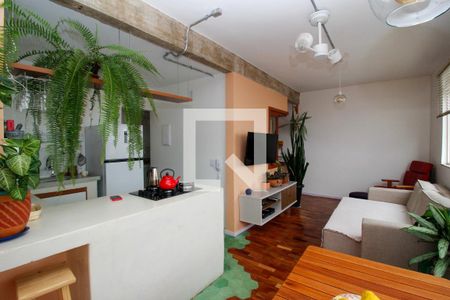 Sala/Cozinha de apartamento à venda com 2 quartos, 63m² em São Lucas, Belo Horizonte