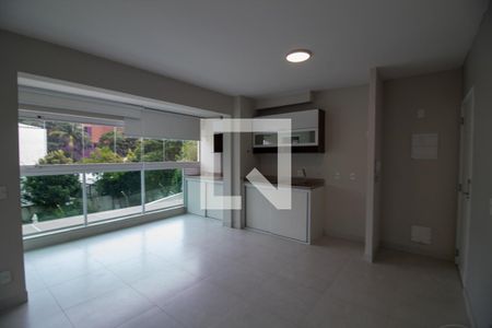 Sala de kitnet/studio para alugar com 1 quarto, 37m² em Brooklin, São Paulo