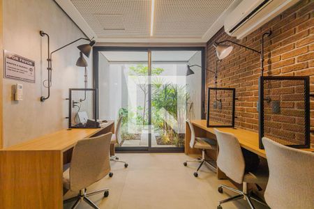 Studio para alugar com 27m², 1 quarto e sem vagaCoworking