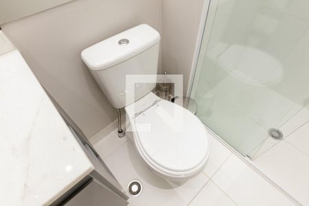 Banheiro de kitnet/studio à venda com 1 quarto, 27m² em Vila Buarque, São Paulo