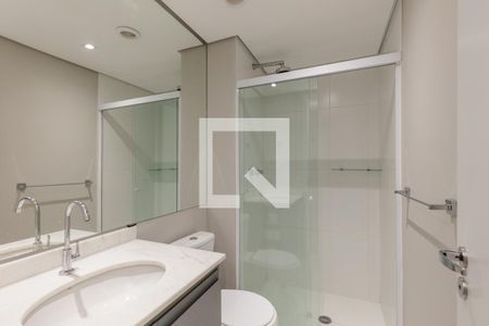 Banheiro de kitnet/studio à venda com 1 quarto, 27m² em Vila Buarque, São Paulo