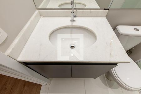 Banheiro de kitnet/studio à venda com 1 quarto, 27m² em Vila Buarque, São Paulo