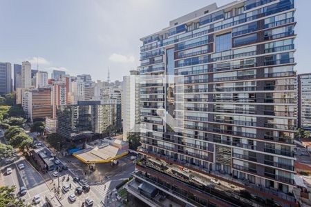 Vista da Varanda de kitnet/studio à venda com 1 quarto, 24m² em Jardim Paulista, São Paulo