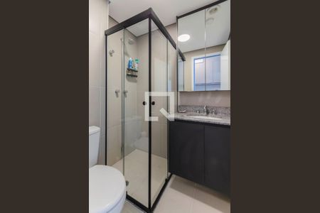 Banheiro de kitnet/studio para alugar com 1 quarto, 25m² em Vila Mariana, São Paulo