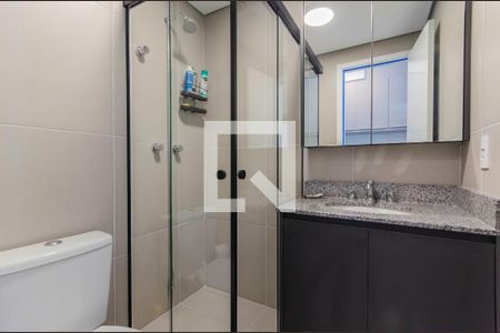 Banheiro de kitnet/studio para alugar com 1 quarto, 25m² em Vila Mariana, São Paulo