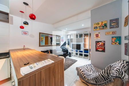 Sala de apartamento à venda com 1 quarto, 90m² em Vila Alice, Santo André