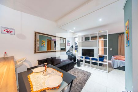 Sala de apartamento à venda com 1 quarto, 90m² em Vila Alice, Santo André