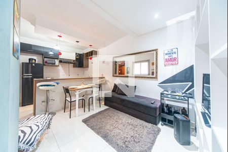 Sala de apartamento à venda com 1 quarto, 90m² em Vila Alice, Santo André