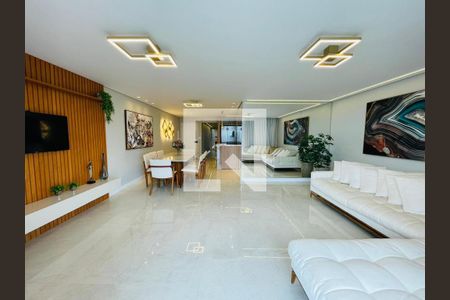 Sala de apartamento para alugar com 3 quartos, 147m² em Gonzaga, Santos