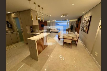 Sala de apartamento para alugar com 3 quartos, 147m² em Gonzaga, Santos