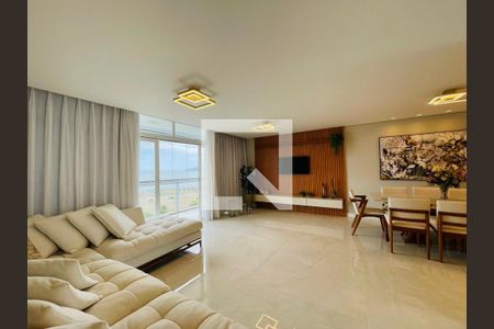 Sala de apartamento para alugar com 3 quartos, 147m² em Gonzaga, Santos