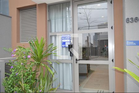 Studio para alugar com 21m², 1 quarto e sem vagaFachada + Plaquinha