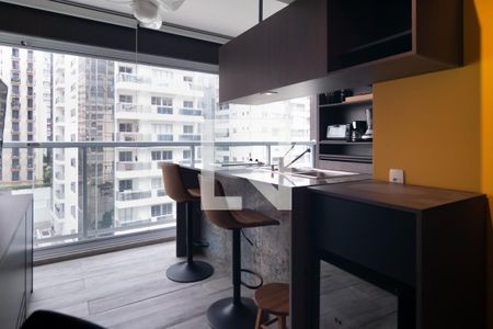 Cozinha de apartamento à venda com 1 quarto, 36m² em Consolação, São Paulo