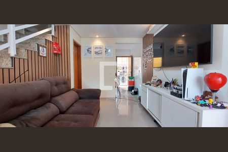 Sala de casa para alugar com 2 quartos, 86m² em Jardim Santo Alberto, Santo André