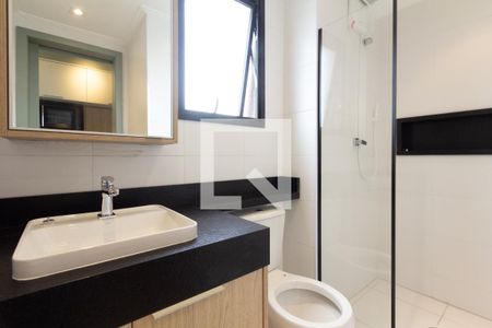 Studio para alugar com 25m², 1 quarto e sem vaga Studio para alugar com 25m², 1 quarto e sem vagaBanheiro