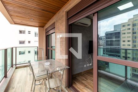 Varanda de apartamento à venda com 1 quarto, 41m² em Santa Cecília, São Paulo