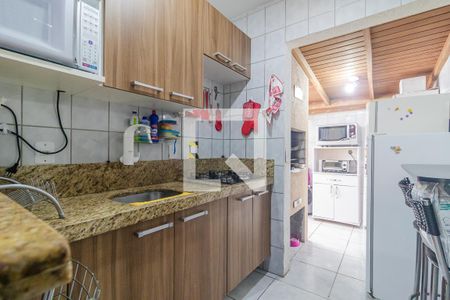 Cozinha de casa de condomínio à venda com 2 quartos, 56m² em Vila Nova, Porto Alegre