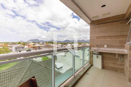 Varanda de apartamento à venda com 3 quartos, 122m² em Vargem Pequena, Rio de Janeiro