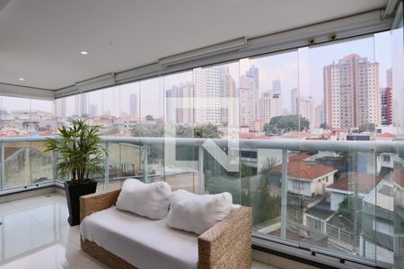 Varanda gourmet de apartamento à venda com 3 quartos, 154m² em Vila Regente Feijó, São Paulo