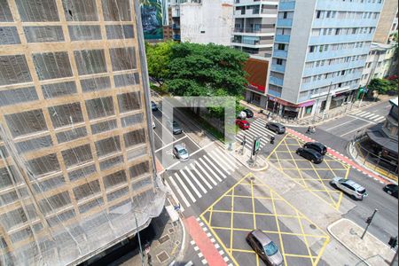 Vista da Sala/Quarto de kitnet/studio para alugar com 1 quarto, 40m² em Consolação, São Paulo
