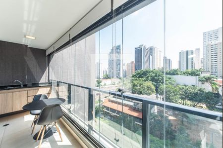 Varanda de apartamento para alugar com 1 quarto, 38m² em Campo Belo, São Paulo