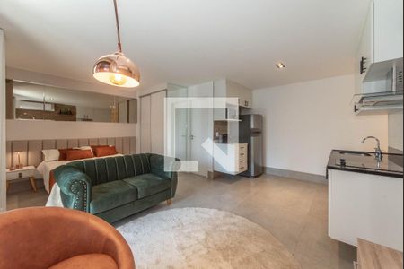 Sala de apartamento para alugar com 1 quarto, 38m² em Campo Belo, São Paulo