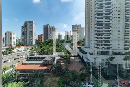 Varanda - Vista de apartamento para alugar com 1 quarto, 38m² em Campo Belo, São Paulo
