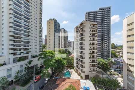 Varanda - Vista de apartamento para alugar com 1 quarto, 38m² em Campo Belo, São Paulo