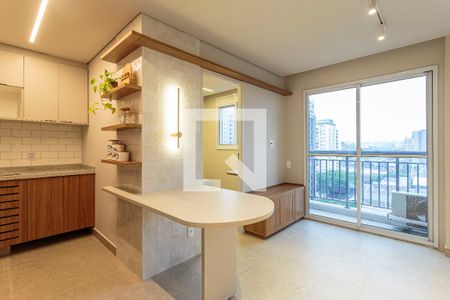 Sala de apartamento para alugar com 2 quartos, 37m² em Indianópolis, São Paulo