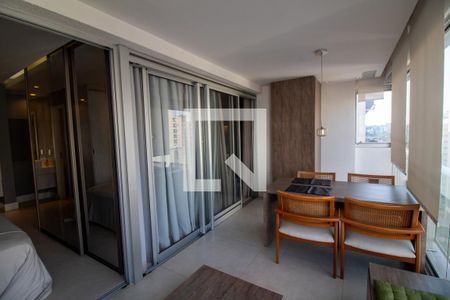 Studio à venda com 52m², 1 quarto e 1 vagaVaranda