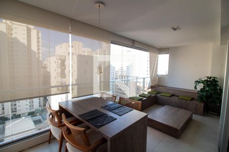 Studio à venda com 52m², 1 quarto e 1 vagaVaranda