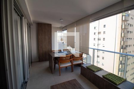 Studio à venda com 52m², 1 quarto e 1 vagaVaranda