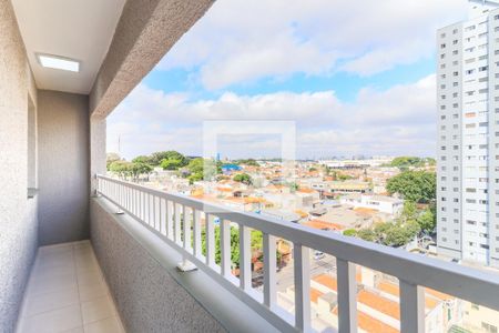 Varanda da Sala de apartamento à venda com 1 quarto, 64m² em Jardim Aeroporto, São Paulo