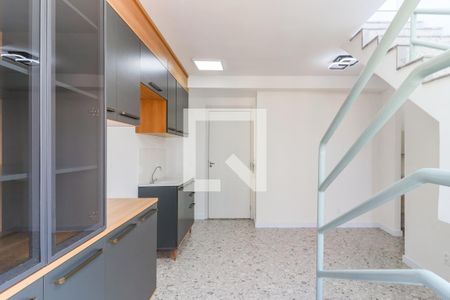 Sala/Cozinha de apartamento à venda com 1 quarto, 64m² em Jardim Aeroporto, São Paulo