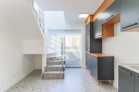 Sala/Cozinha de apartamento à venda com 1 quarto, 64m² em Jardim Aeroporto, São Paulo