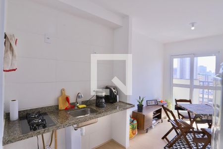 Sala/Cozinha de apartamento para alugar com 1 quarto, 27m² em Mooca, São Paulo