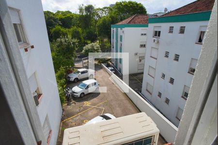 Sala Quarto - Vista de kitnet/studio para alugar com 1 quarto, 33m² em Passo D’areia, Porto Alegre