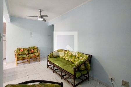 Sala de apartamento para alugar com 1 quarto, 40m² em Maracanã, Praia Grande