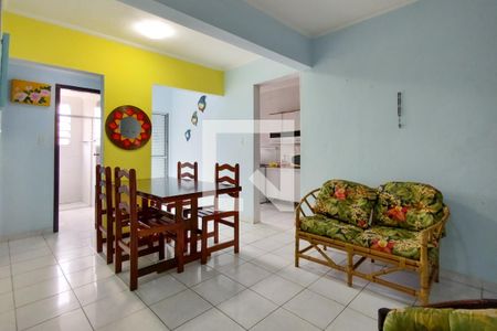 Sala de apartamento para alugar com 1 quarto, 40m² em Maracanã, Praia Grande