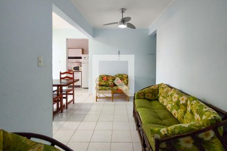 Sala de apartamento para alugar com 1 quarto, 40m² em Maracanã, Praia Grande